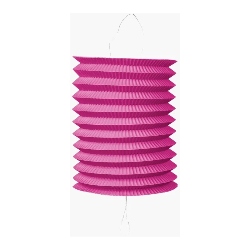 Papieren lampion diameter 16cm roze