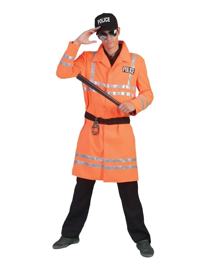 Oranje Politieman kostuum Ollie