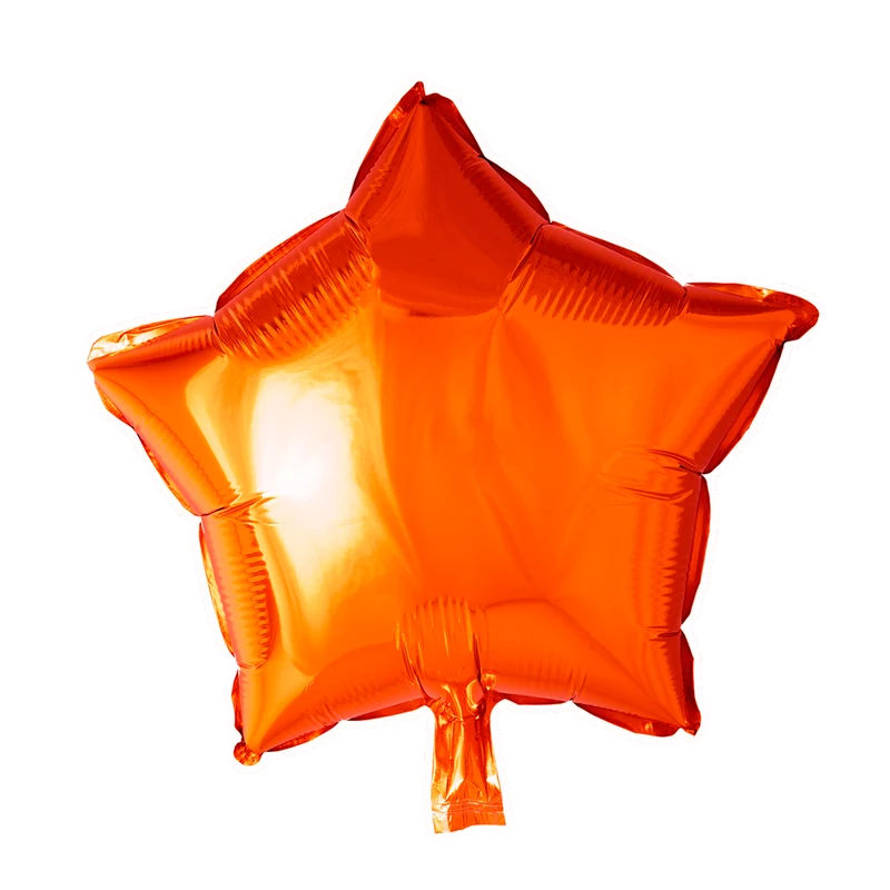 Folieballon Ster Oranje (45cm)