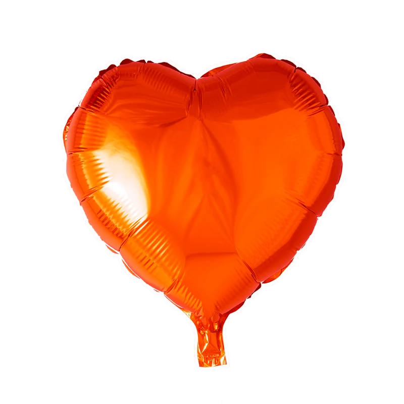 Folieballon Hart Oranje (45cm)