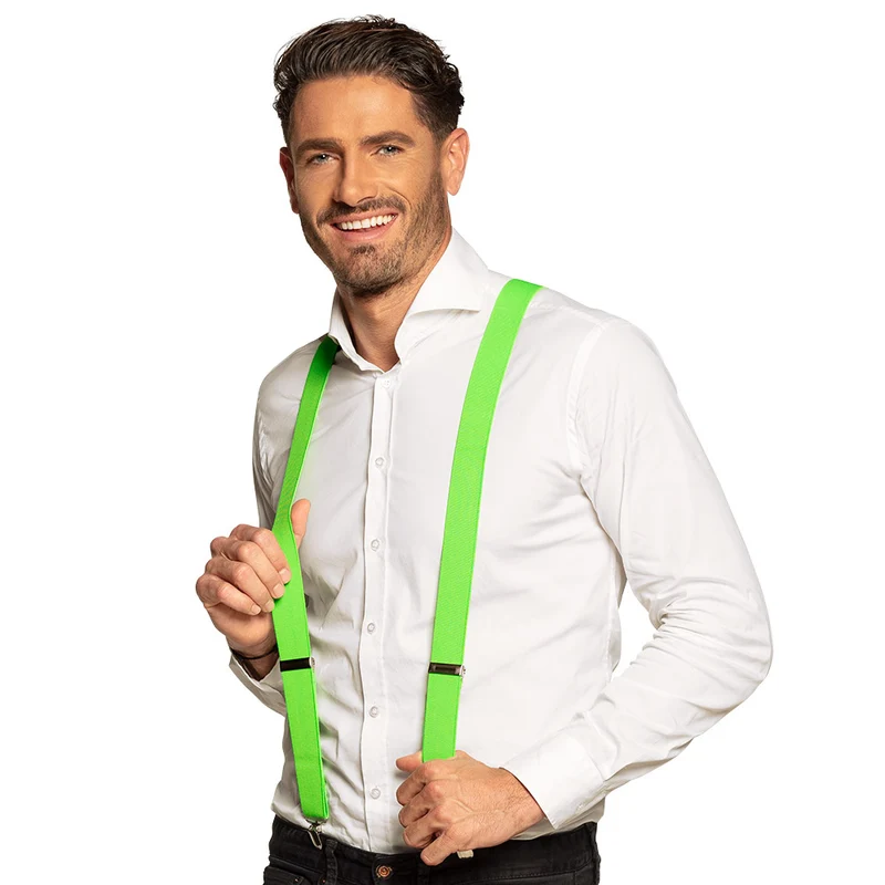 Bretels Basic neon groen