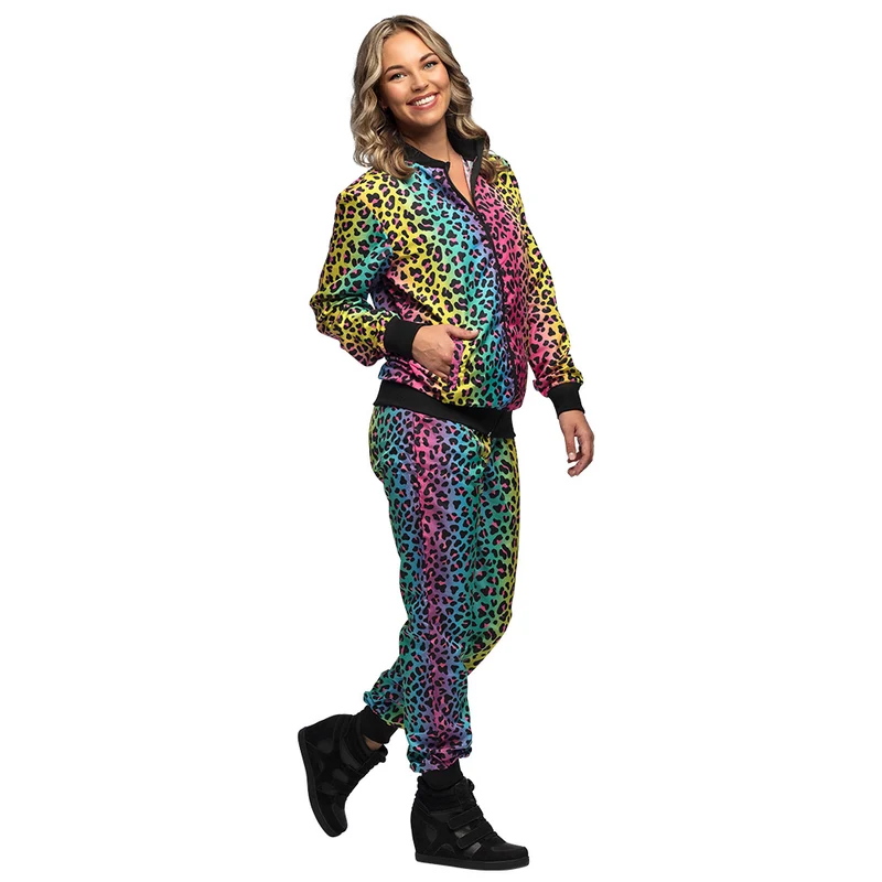 Trainingspak Regenboogpanter babe - maat M