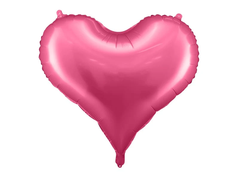 Folieballon Hart Hot Pink Satijn (75x64,5cm)