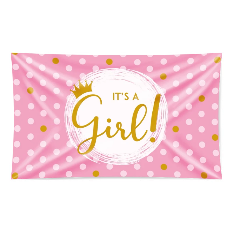 Gevel vlag - It's a girl!