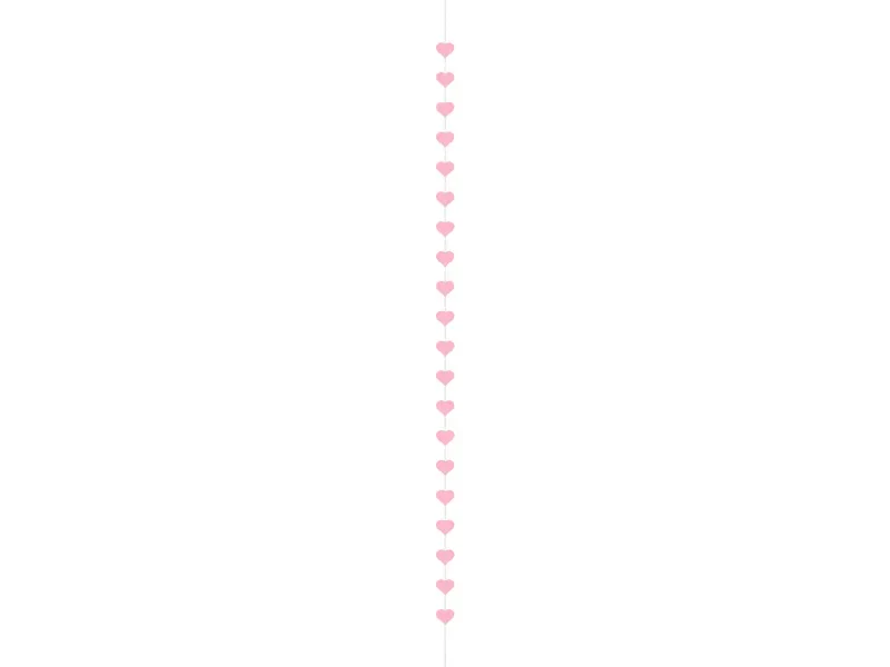 Hangslinger Hartjes Roze (3m)