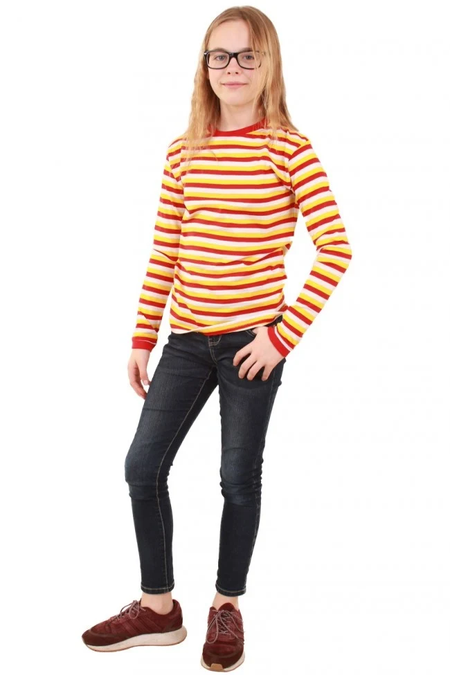 Dorustrui Kind rood/wit/geel lange mouw unisex