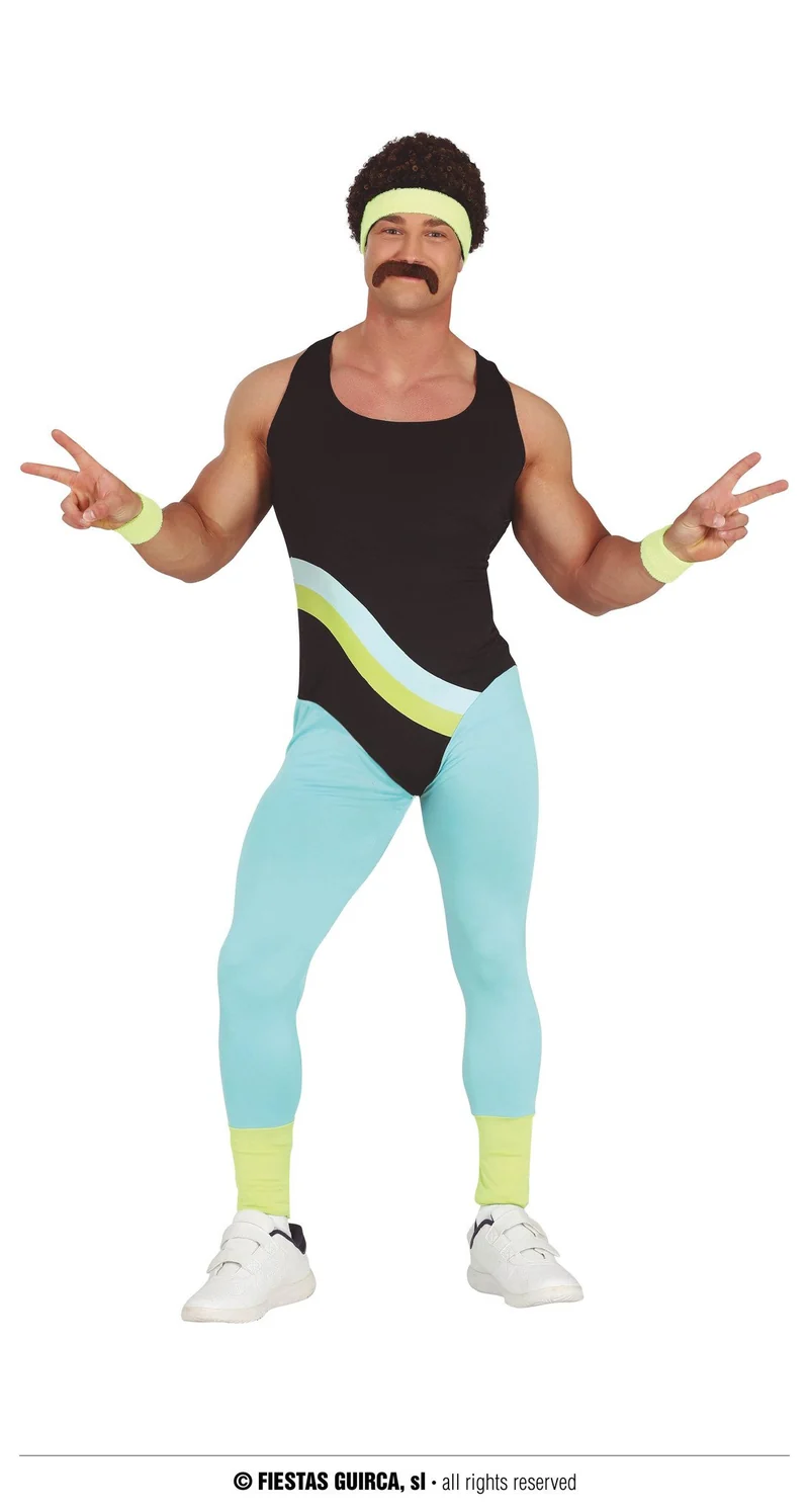 Foute 80's Gymnast Heren Kostuum