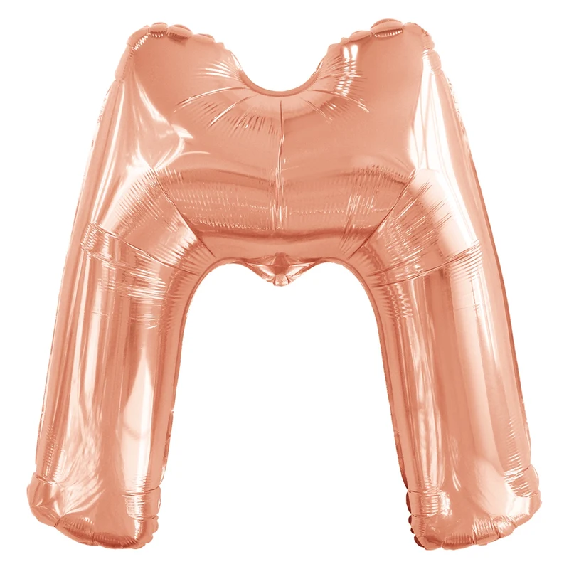 Letterballon M Rose Goud XL 86cm