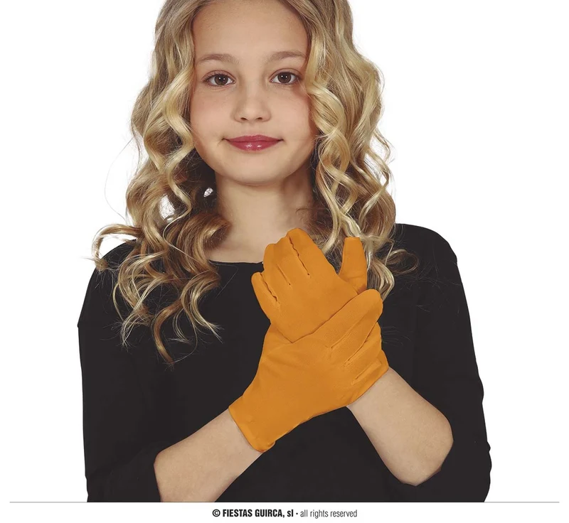 Oranje kinderhandschoenen
