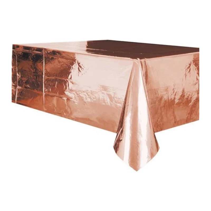 Tafelkleed metallic rosé goud folie 274 x 137cm