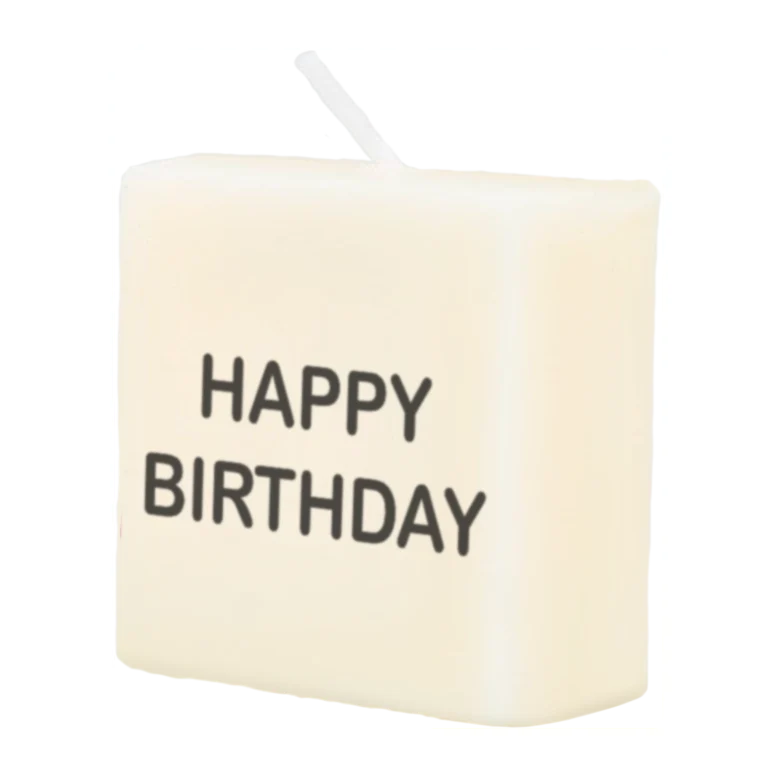 Letter Kaarsje - Happy birthday