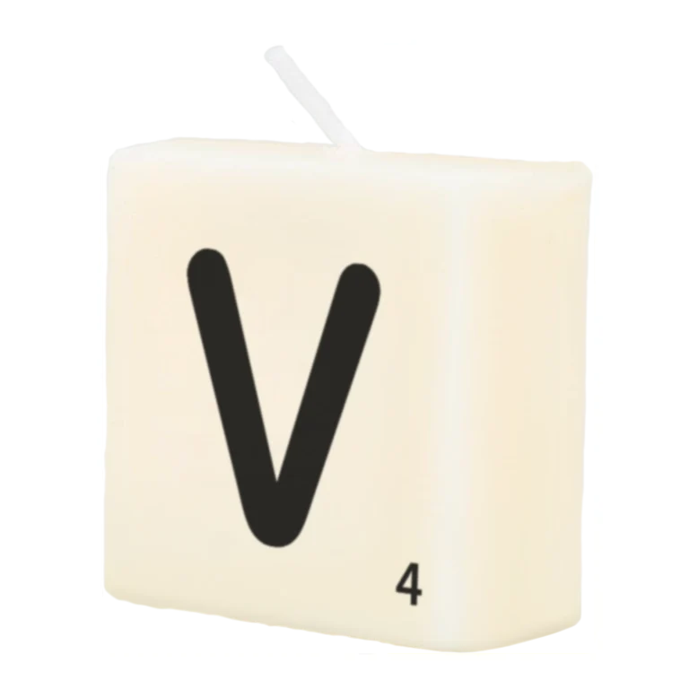 Letter Kaarsje - V