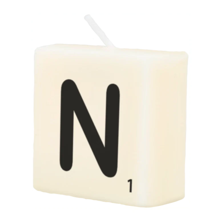 Letter Kaarsje - N