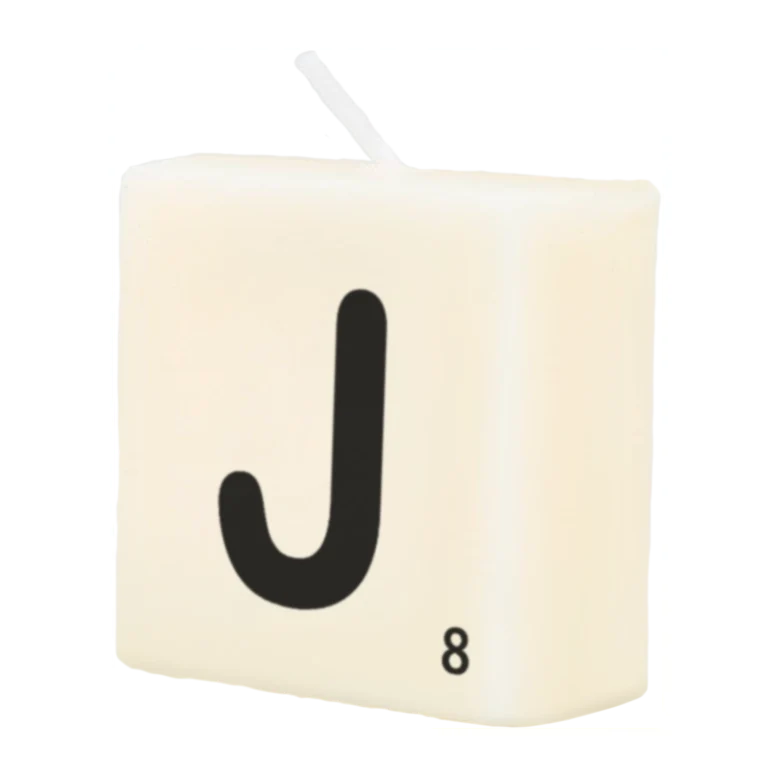 Letter Kaarsje - J