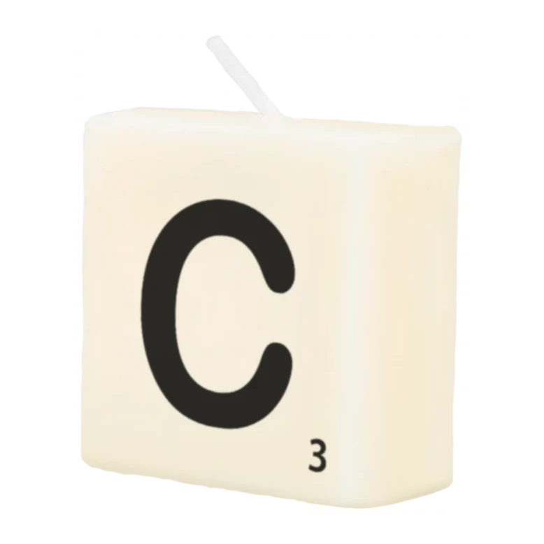 Letter Kaarsje - C