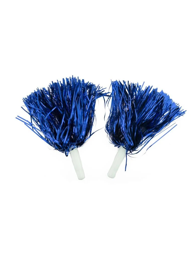 Pom Pom Sticks Metallic Blauw (2st)