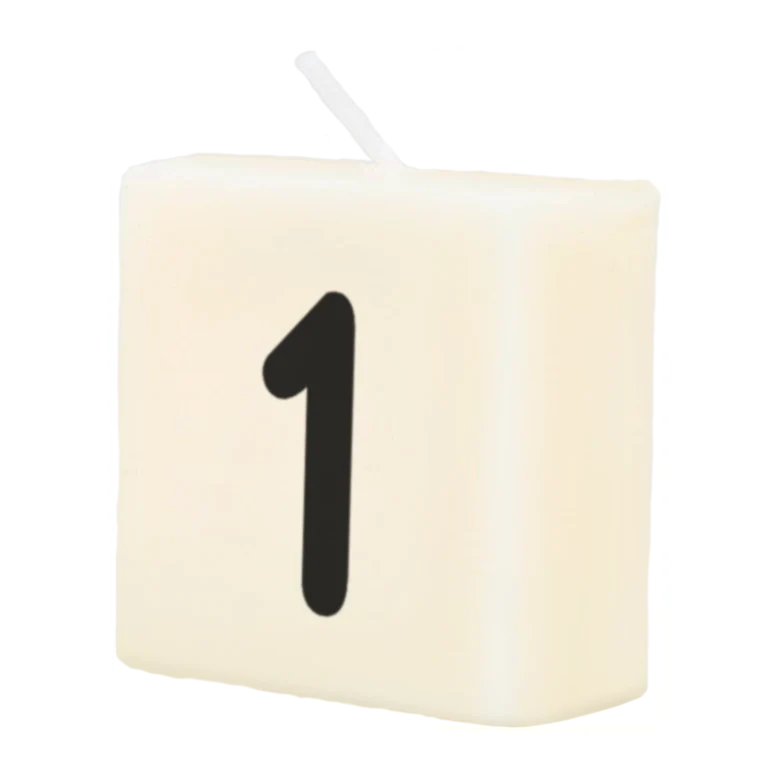 Cijfer Kaarsje - 1