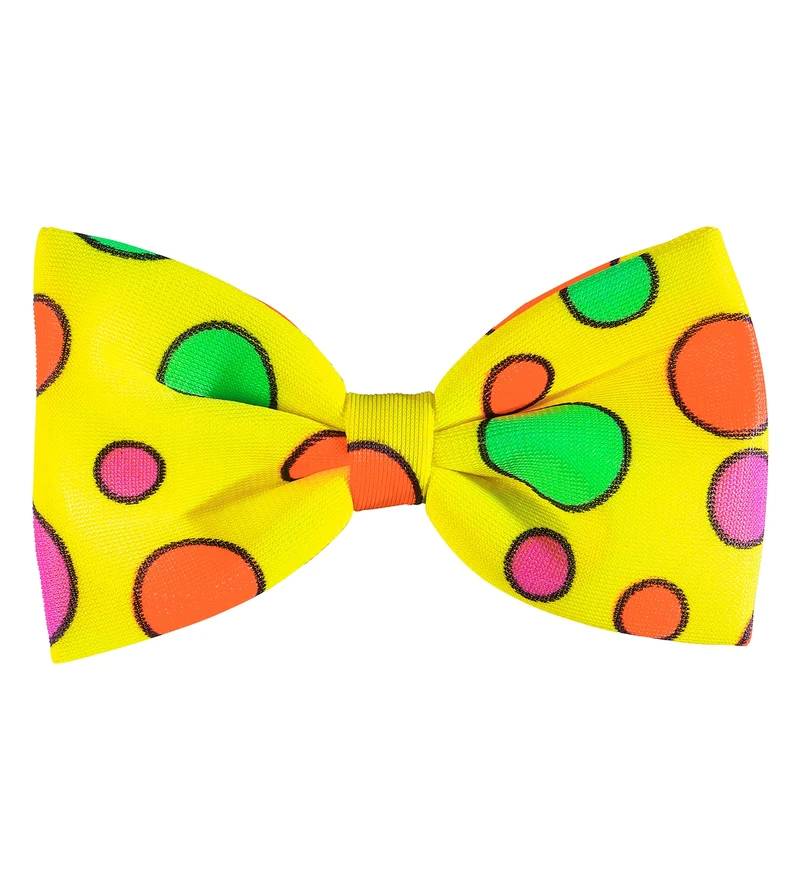 Clownsstrik geel met bollen