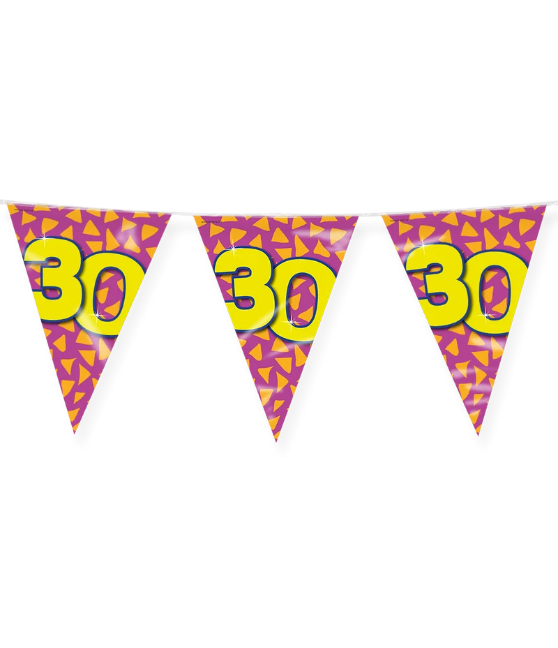 Happy Verjaardag Vlaggenlijn 30 Jaar (10m)
