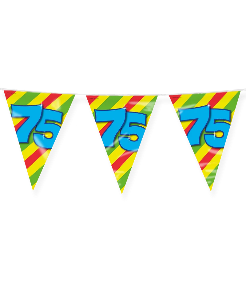 Happy Verjaardag Vlaggenlijn 75 Jaar (10m)