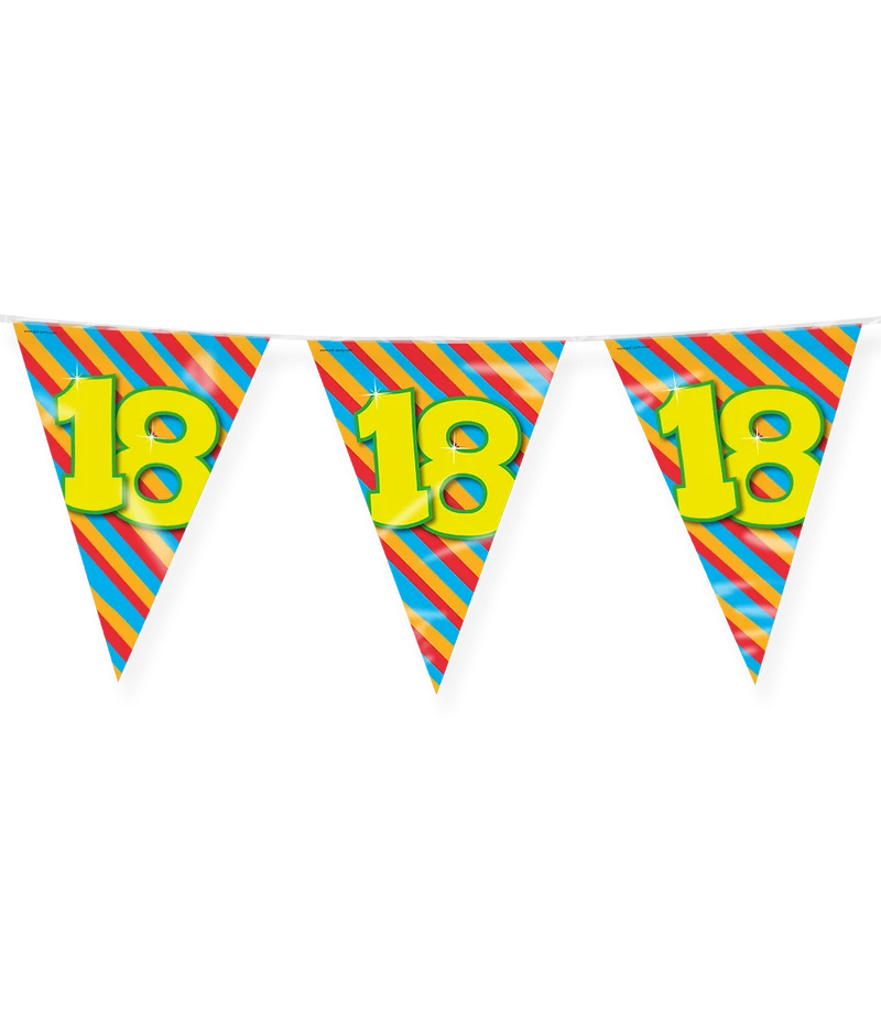 Happy Verjaardag Vlaggenlijn 18 Jaar (10m)