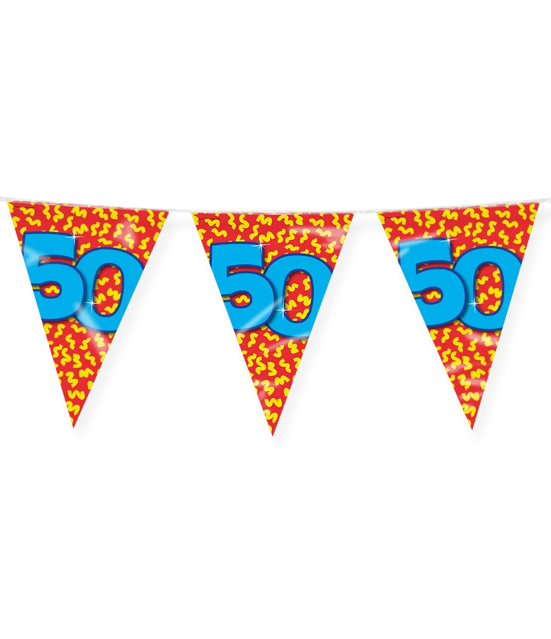 Happy Verjaardag Vlaggenlijn 50 Jaar (10m)