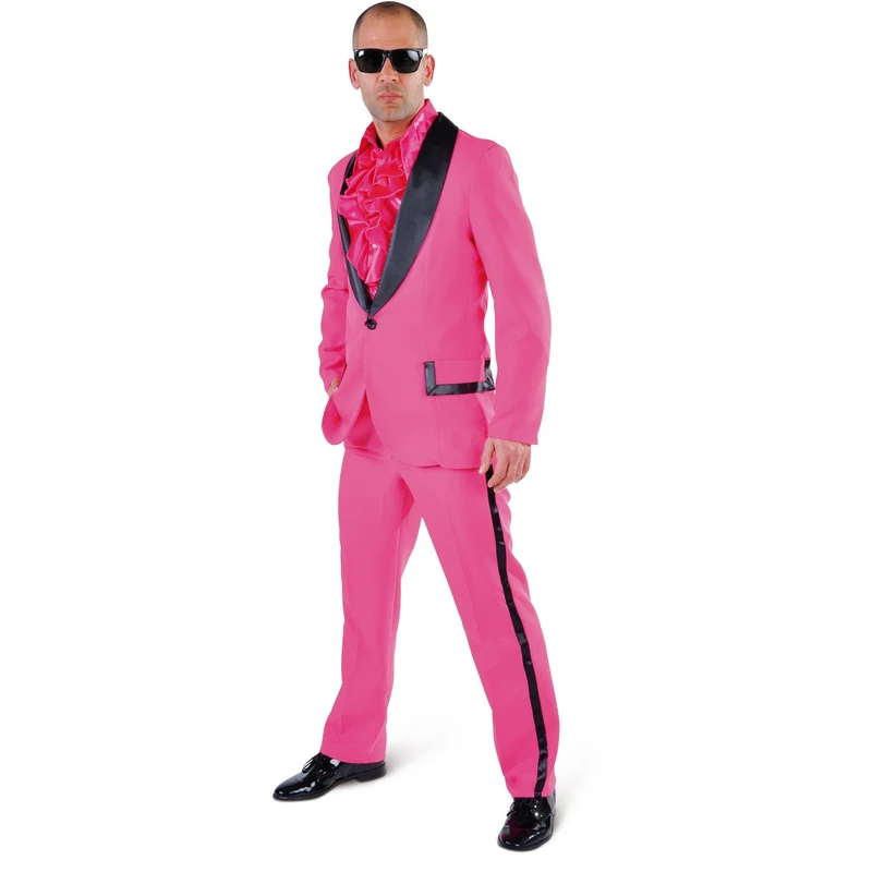 Roze smoking pak heren
