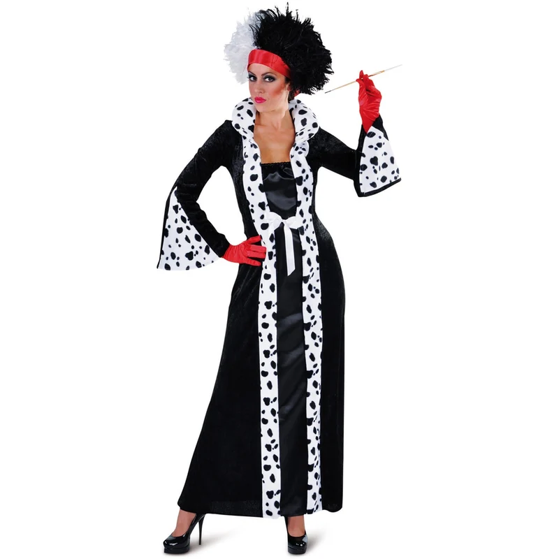 Cruella jurk dames luxe