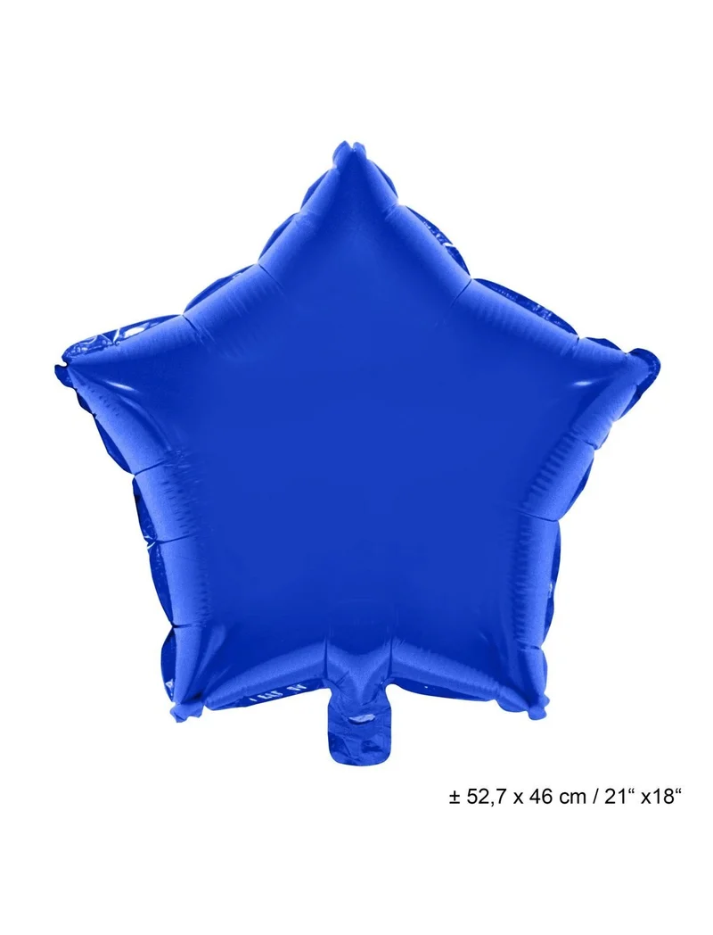 Folieballon Ster Donkerblauw - 46cm