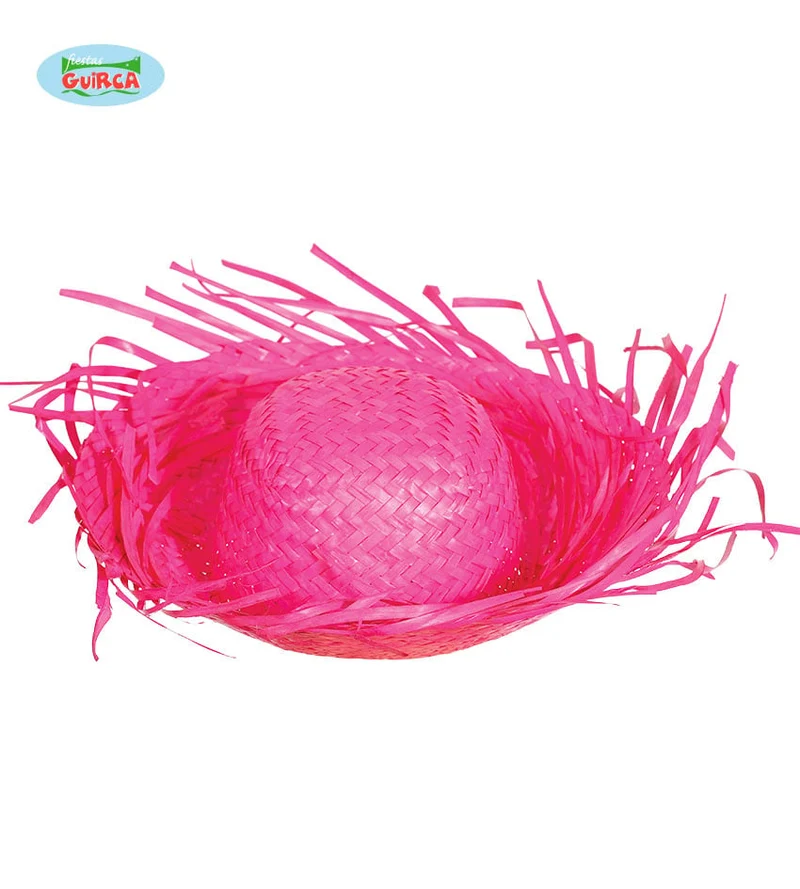 Strohoed Hawaii roze