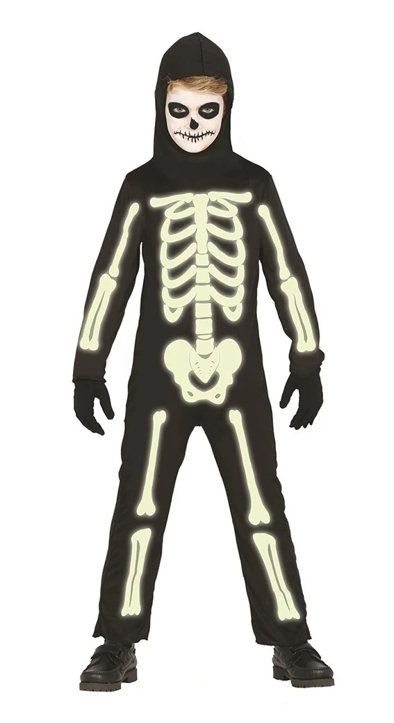 Glow in the dark skeletten pak kind