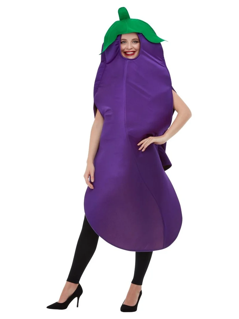 Aubergine kostuum