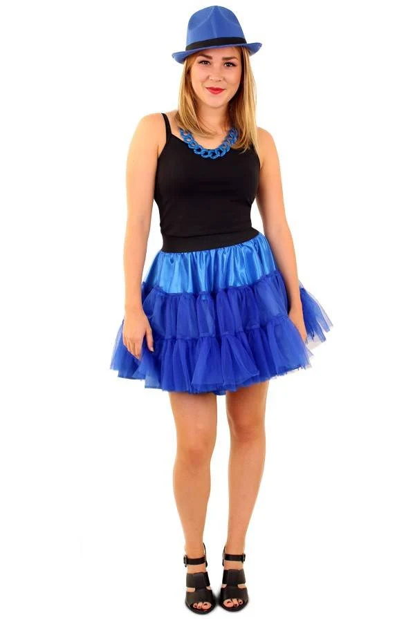Petticoat blauw 3-laags