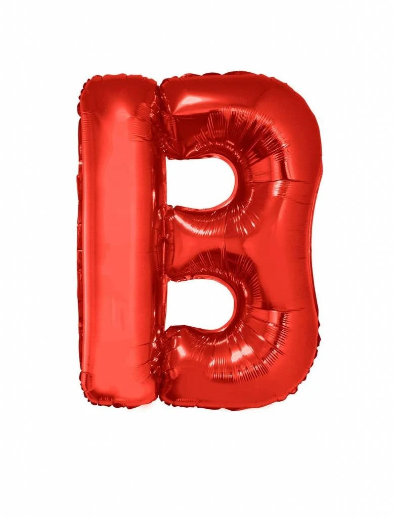 Folieballon Rood Letter 'B' groot