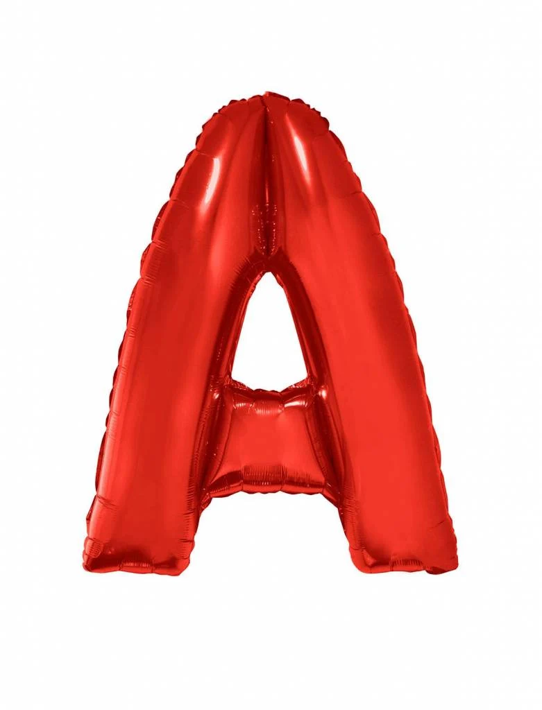 Folieballon Rood Letter 'A' groot