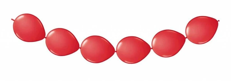 Rode Knoopballonnen - 3 meter