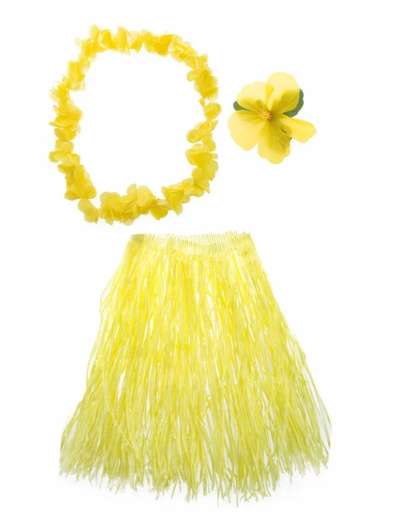 Hawaii verkleed set Aloha geel