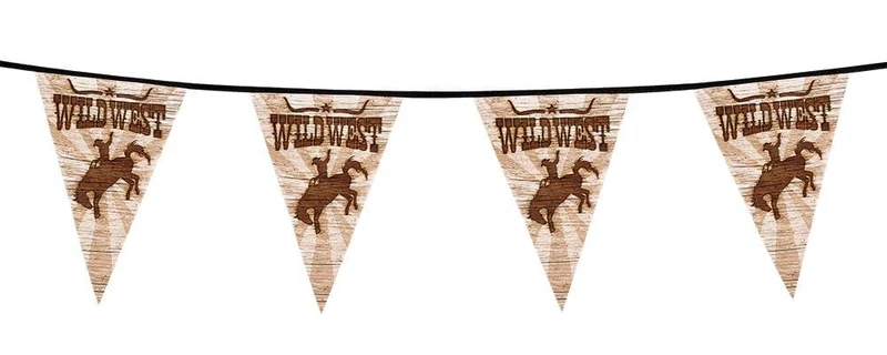 Vlaggenlijn 'Wild West' (6 m)