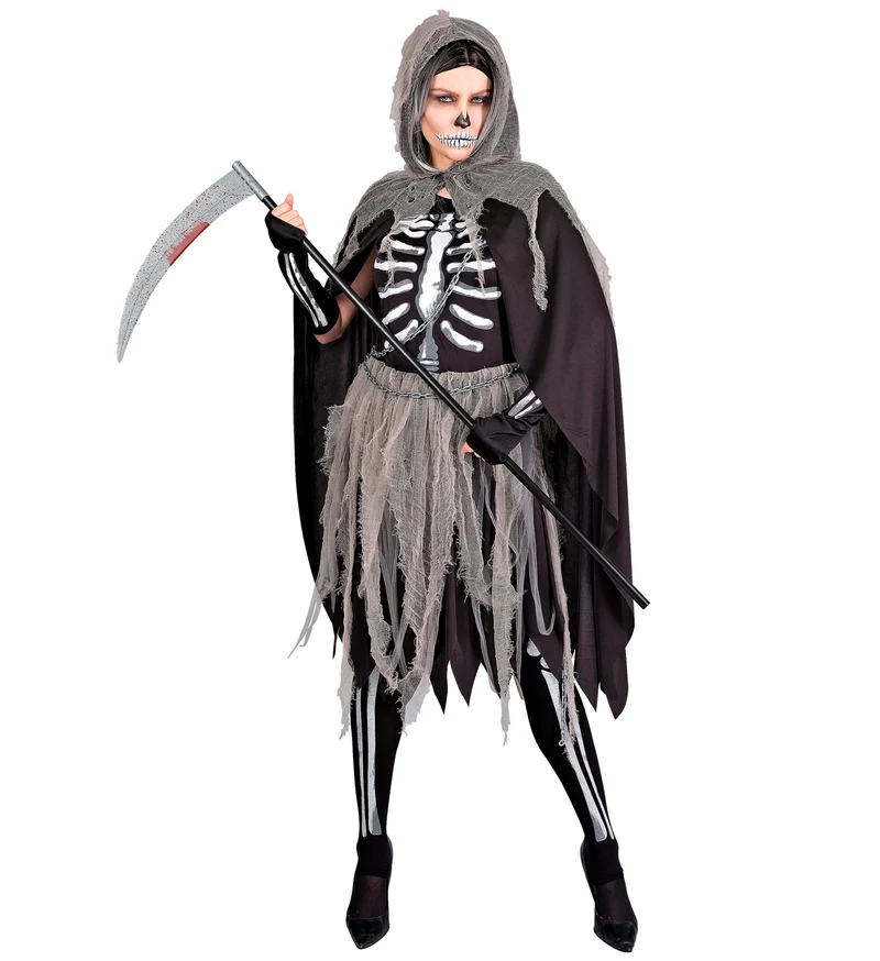 Grimreaper kostuum dames Skelety