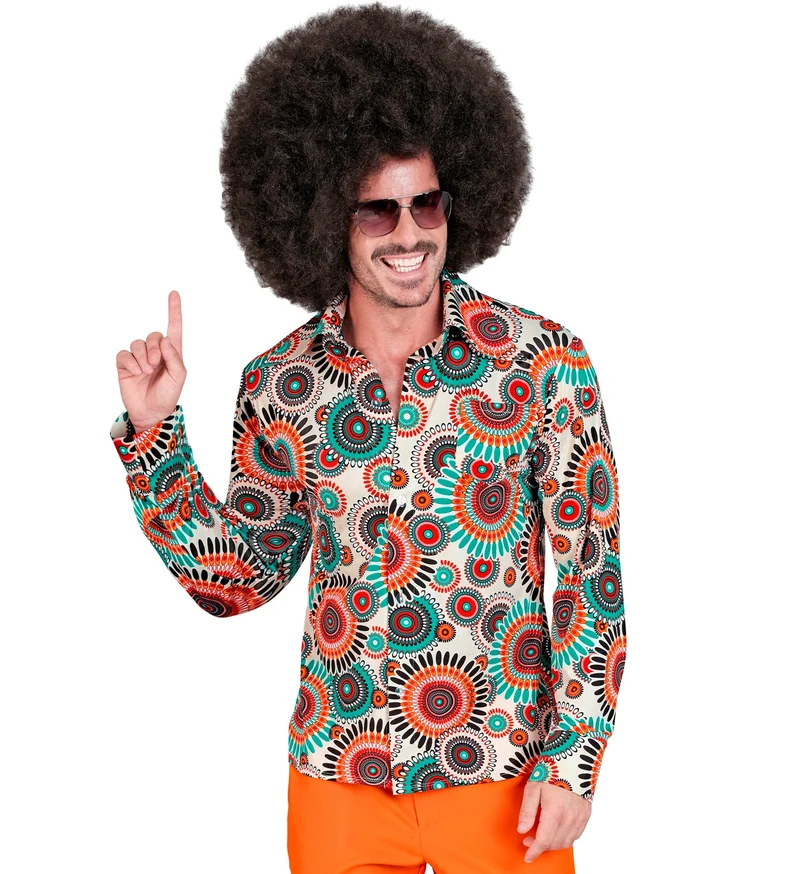 Jaren 70 shirt vintage heren