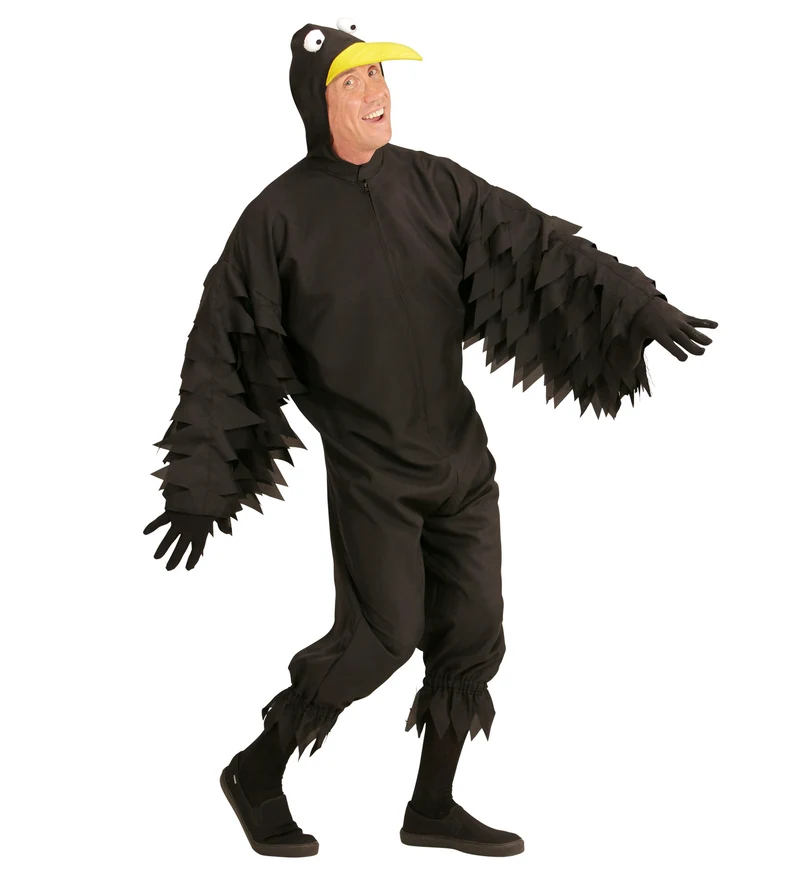 Kraai pak voor carnaval