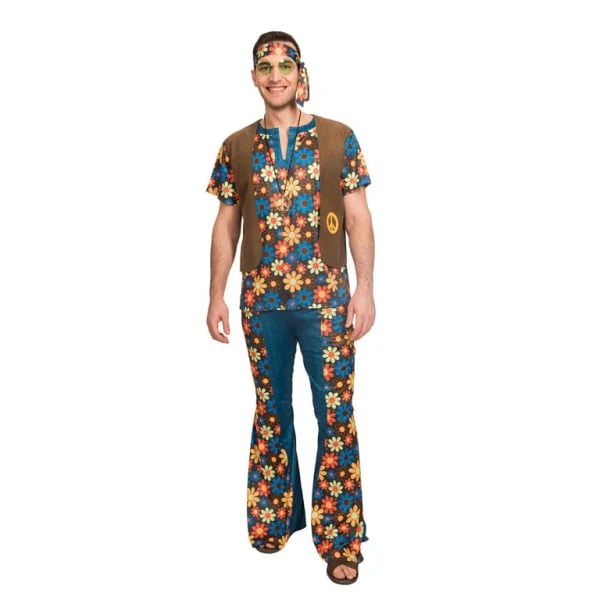 60's Groovy Hippie Kostuum Man