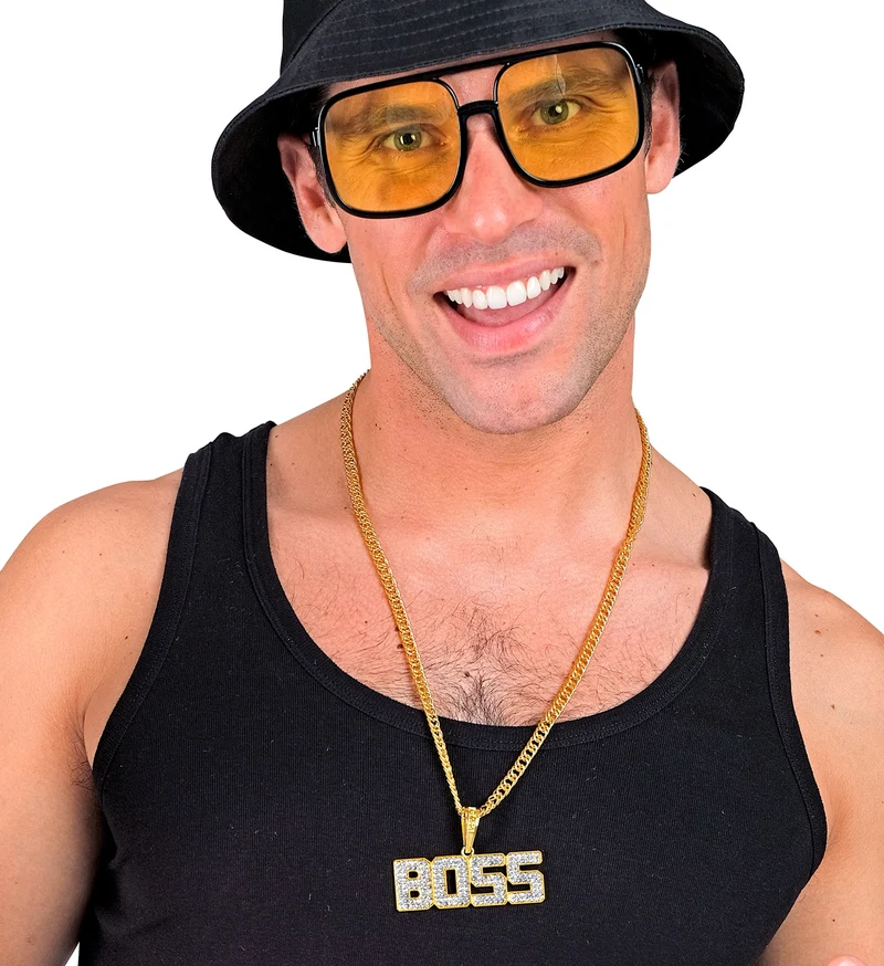 Halsketting strass boss