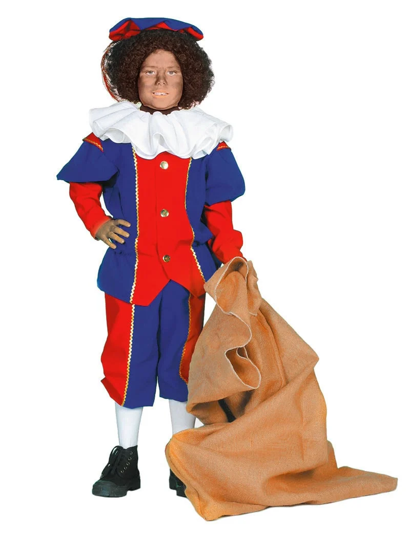 Pietenpak Gustavo Kind blauw/rood