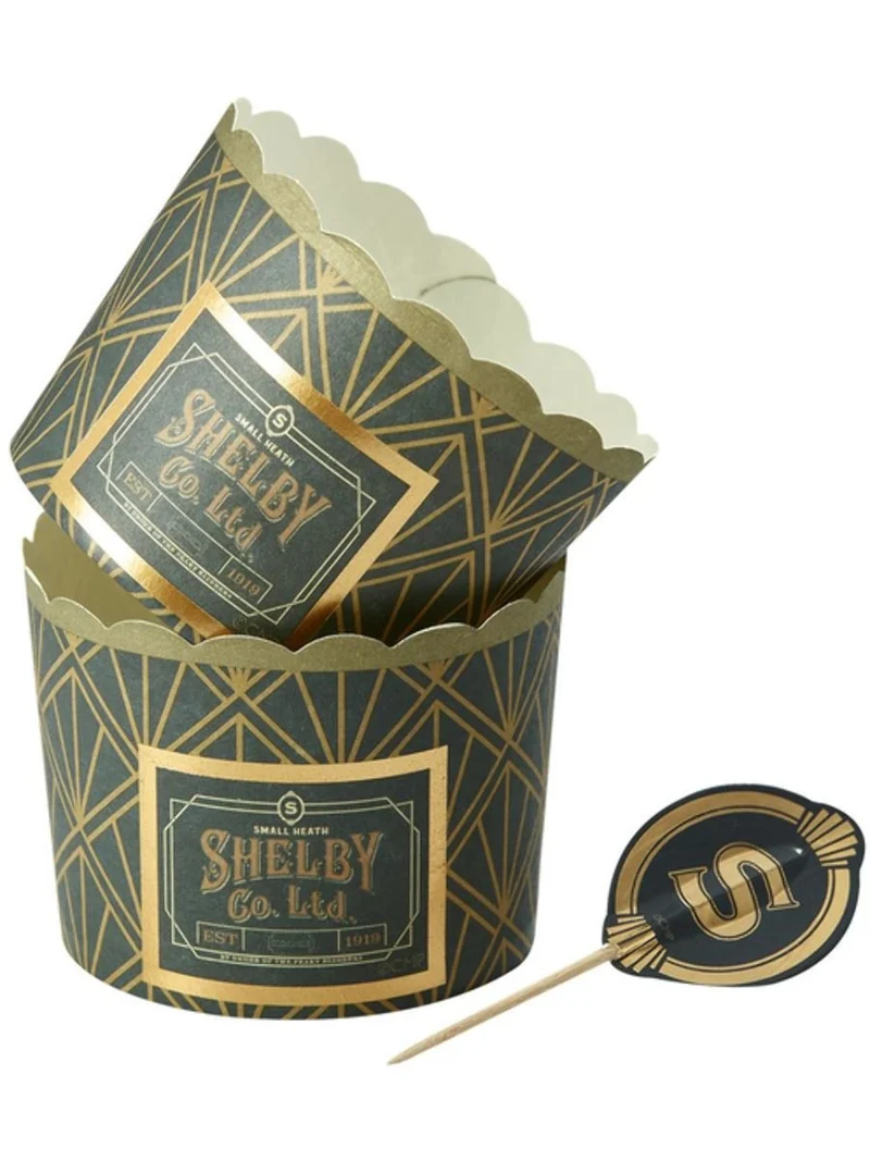 Cakevormpjes en Caketoppers Peaky Blinders (8st)
