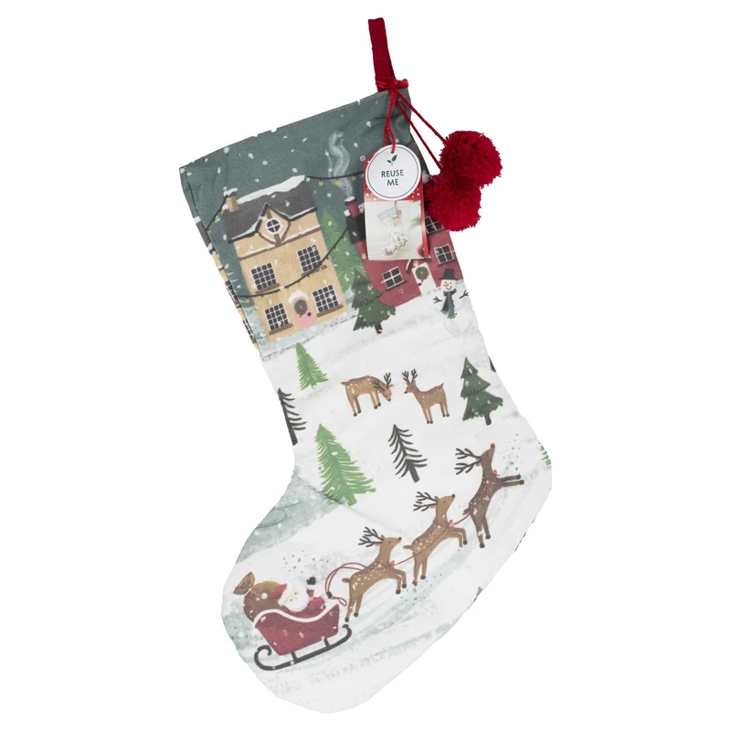 Feestelijke Kerstsok Decoratie