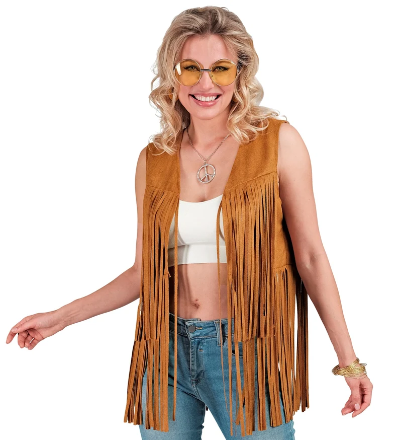 Hippie vest met franjes Donna