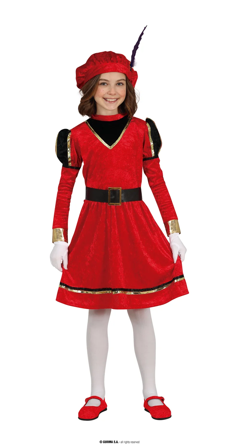 Pietenjurkje Evita Meisje Rood