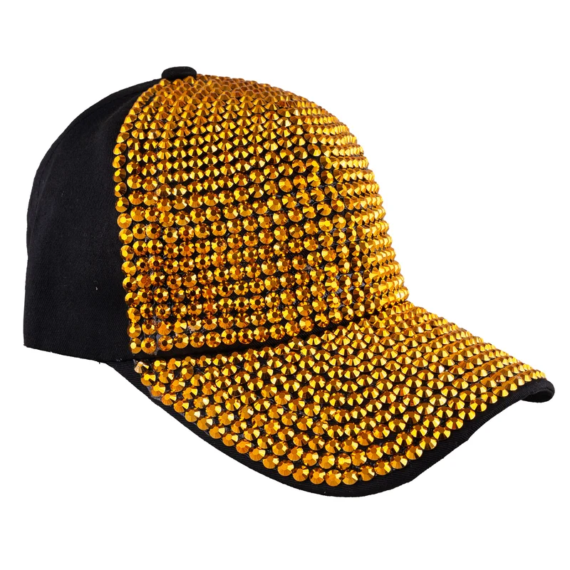 Pet met strass goud