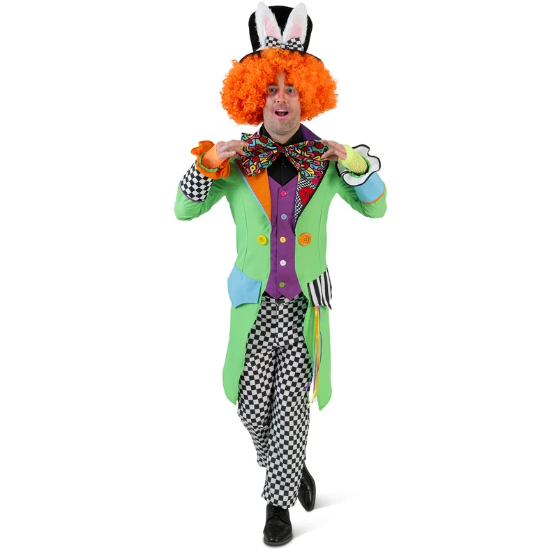 Mad Hatter slipjas kleurrijk